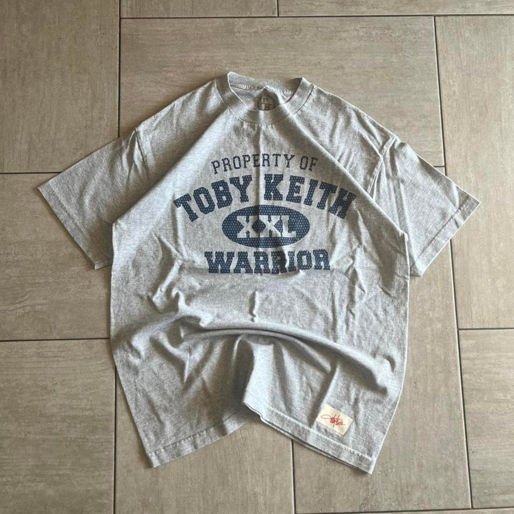 Toby Keith Warrior Graphic T-Shirt Mens XXL Heather Gray Short Sleeve Tee